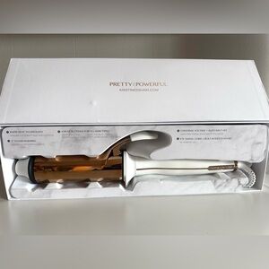 Kristin Ess Gold Titanium Curling Wand NEW IN BOX